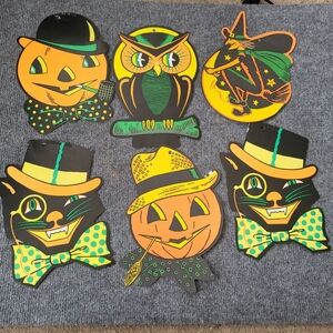 Vintage Beistle Halloween Decorations Set